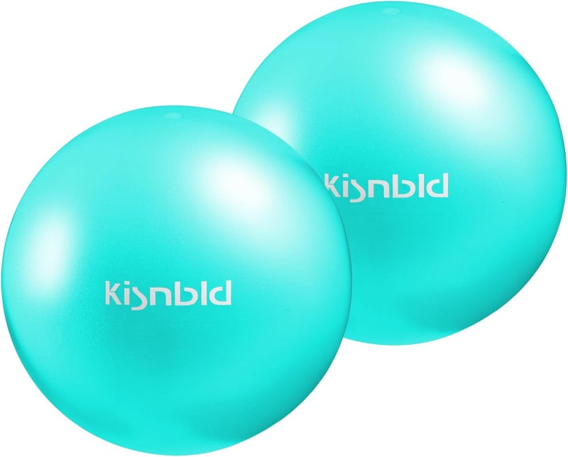 kisnbld Small Exercise Ball, 9 Inch Mini Pilates Ball, Anti Burst and Slip Resistant Mini Yoga Ball for Stability, Fitness, Physical Therapy, Stretching & Core Strength Workout at Home Gym & Office - Image 1